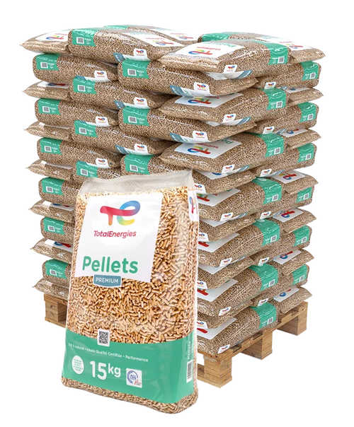 01 Palette de pellets TOTALENERGIES (66 sacs résistants de 15kg)